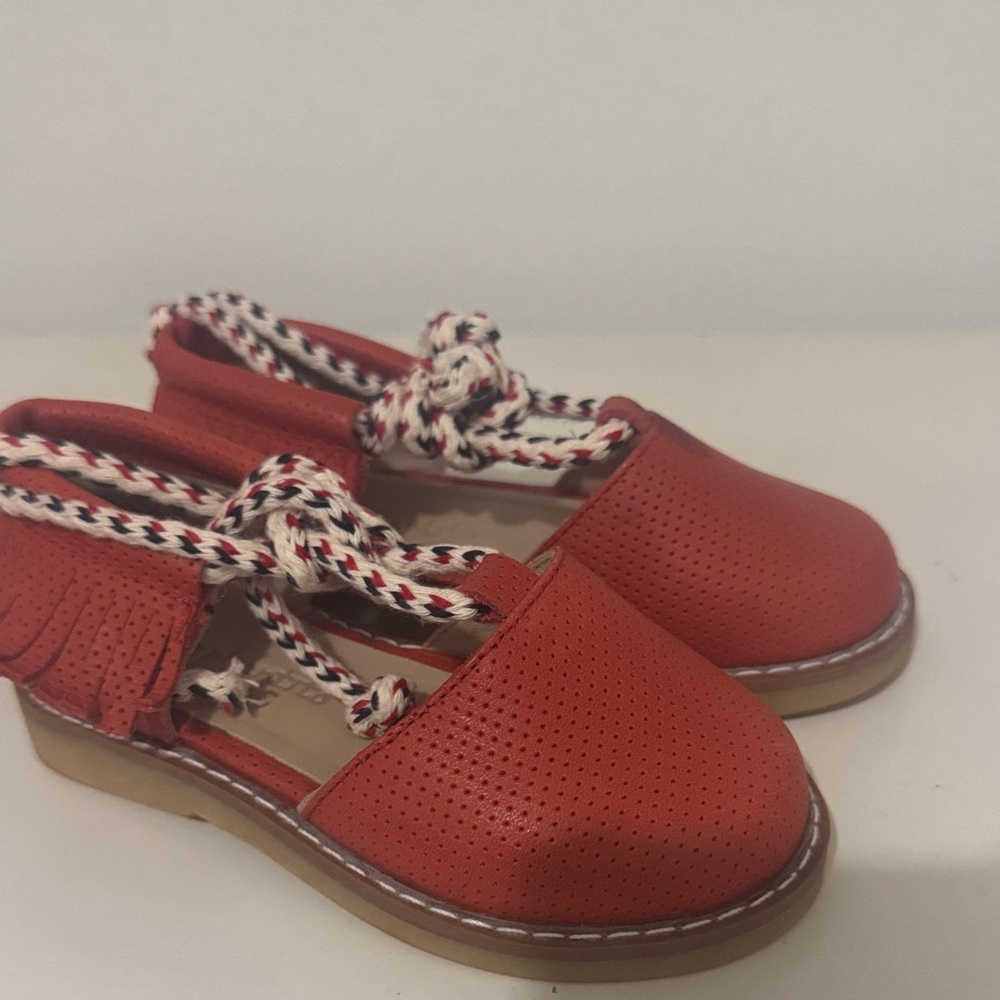 Elephantito Red Perforated Kids Sandals